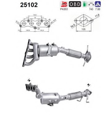 AS 25102 Catalytic Converter